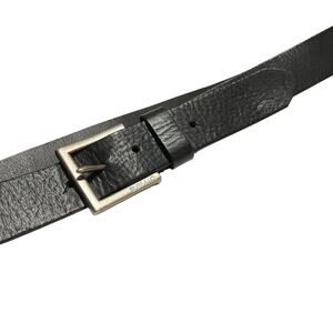 BUFFALO David Bitton Genuine Leather Belt in Black Men's Size XL